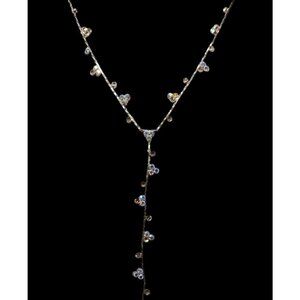 Christina Collection Minimalist Glam AB Rhinestone Y Drop Necklace